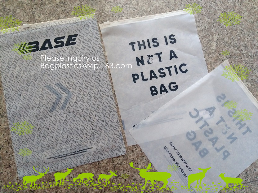 Compostable Bags, Biodegradable Zip lockk Resealable Packaging Bags, Custom Zip lockking PBAT PLA bags