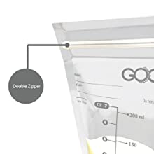 Feeding Dried Milk Food Bag, Milk Freezer Bag, Easy Pour, Spout, Zip Top, Reusable Open and Zip Shut 0