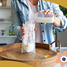 Freeze Organizer, Container, Storing System, Breastfeeding Accessories, BPA-Free, Double Zipper Lock 6