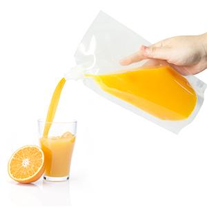 Stand-Up Liquor Bags, Drink Pouches, Concealable Alcohol Flask for Cold & Hot Drinks, Reusable 2