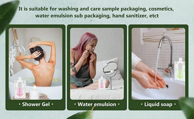 Clamshell Storage, Stand Up Spout Pouch, Hand Sanitizer, Lotion Shampoo, Makeup Fluid Bottles, Travel Bag 1