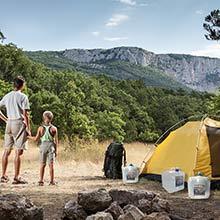 Water Container With Spigot, Storage Carrier Jug, Hiking Backpack, Survival Kit, Water Canteen 9