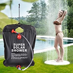Portable Shower Bag, Travel Wash Kit, Camping Accessory, Outdoor Travel Camping Hiking, Pump, Sprayer 4