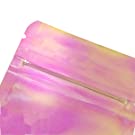 Resealable Holographic Zip lockk Bag, slidelock Bags Smell Proof Mylar Baggies 2