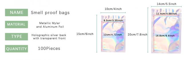 Foil Mylar Bags, Foil Pouch Bags, Multifunctional storage bags, Reusable, Recyclable, Resealable 1