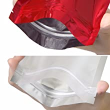 Foil Mylar Bags, Foil Pouch Bags, Multifunctional storage bags, Reusable, Recyclable, Resealable 9