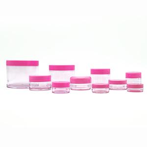 5g 5ml Small Cream Clear Plastic Pot With Screw Cap Cosmetic Container Empty Plastic Jar 3