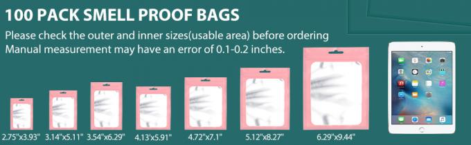 CBD, Gummies, Weedness, Airtight Heat Resealable Smell Proof Mylar Stand Up Bags With Clear Window 0
