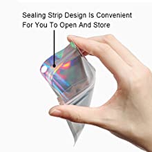 Smell Proof Baggies, Holographic Bags, Metallic Bag, Storage Pouch, Flower Packaging, Dried Leaves 2