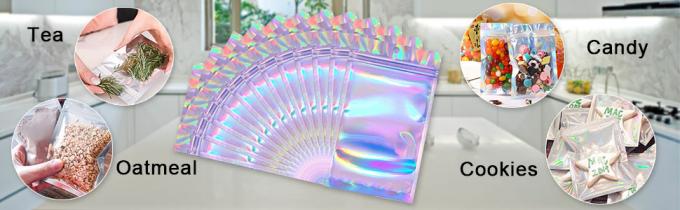 Smell Proof Baggies, Holographic Bags, Metallic Bag, Storage Pouch, Flower Packaging, Dried Leaves 8