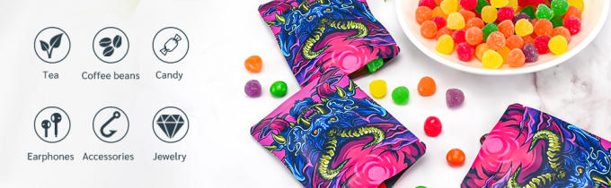 Stand Up Pouch With Slide Closure, Resealable Zip lockk Mylar Bags, Zip Sealing, Grip Seal, Slide Seal Lock 2