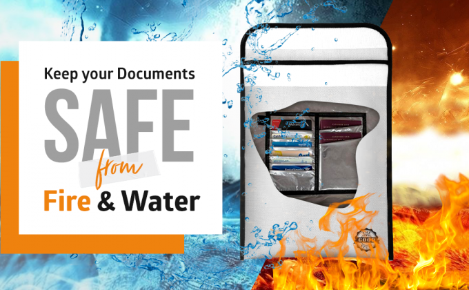 Fireproof Document Bag, Bug Out Bags, Wallet, Briefcase, File Protection, Waterproof, Safty, Security 0