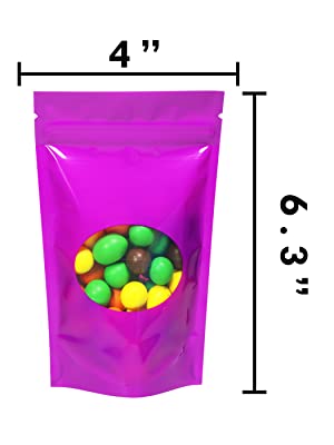 Zip lockk Stand Up Bags With Matte Window, Reusable, Heat-Sealable, Resealable Lock Seal, Matte, Glossy Color 1