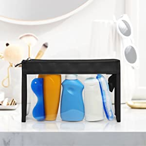 Cosmetic Makeup Bags, Toiletry Pouch, Travel Pack, Holographic Organizer, Toiletries Kit Zippered Pouch 3