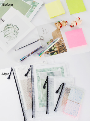 Mini Clear Organizer Pouches, Multi-Purpose Makeup Bag, Small PVC Transparent Cosmetic Organizer Bag 1