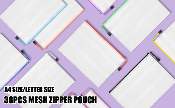 Multi-purpose zipper slider pouches, File Organization, Travel Items Storage, Board Game Storage bags 24