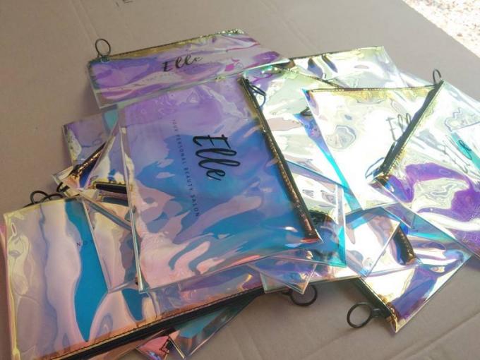 Eco Friendly Neon Colorful PVC Cosmetic Makeup Toiletry Skin Kits Pouch Waterproof Clear Vinyl Gift Bag 8