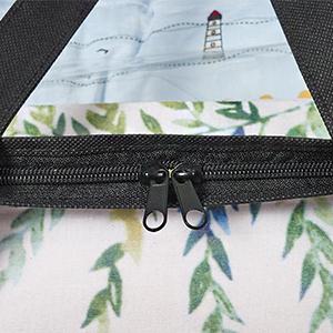 Clothes Storage Bag, Makeup Organizer With Reinforced Handle, Vinyl Storage Bags, Dual Zippers, Moving Totes 2