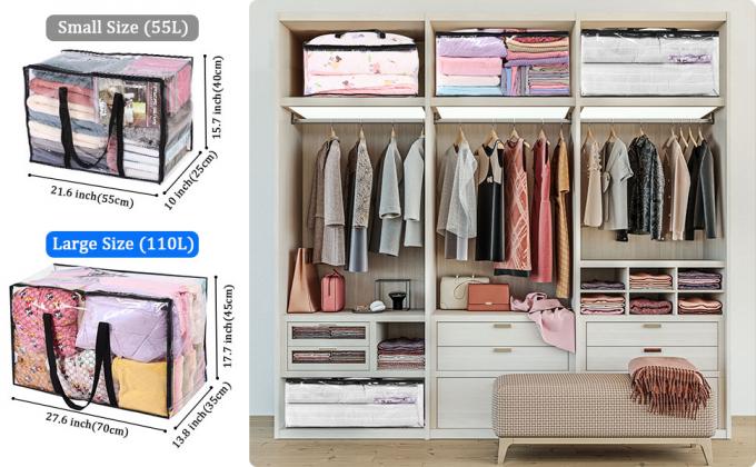 Toiletry Cosmetic Organizer, Waterproof, Large Capacity, moving Tote Bag, underbed Storage Zipper carry Bag 27