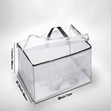 Fashionable Design Luxury PVC Handbag Purse, Organizer Dust Cover, Bag Protector, Magnetic Snap Closure 10