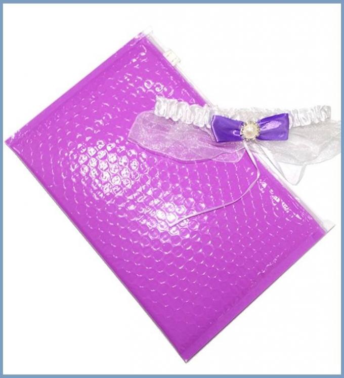 Reusable Metallic Matte Glossy Holographic Zip lockk Bags, Reclosable Cosmetic Packing Bubble Pouch Slider Zipper 2