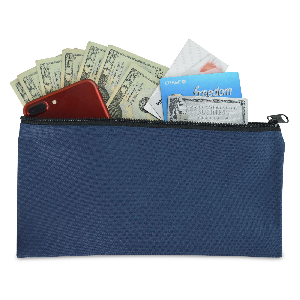 Zipper Security Bank Deposit Bag, Cash Bag, Utility Pouch, Money Bag With Key Lock, Bank Supplies 3