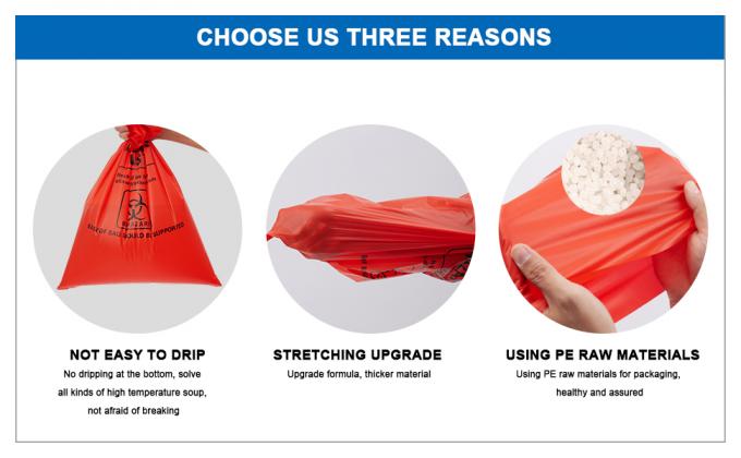 Polypropylene Biohazard Disposal Bags, Warning Label, Sterilization Printed, Waste Bags With Biohazard Symbol 3
