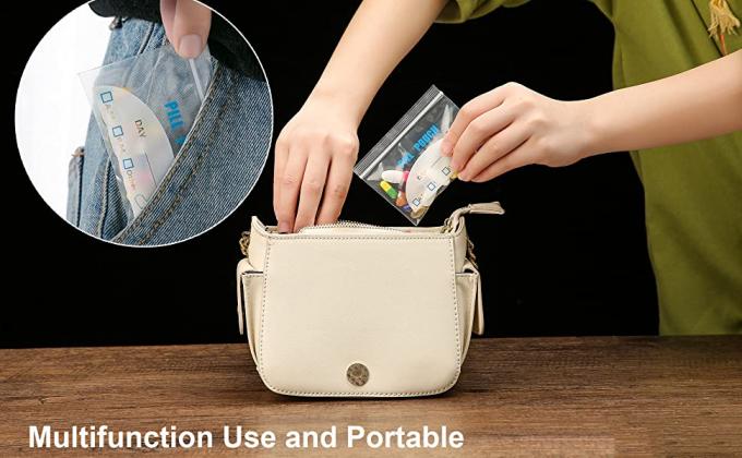 Medicine Bags, Zip lockk Accessory Bags, Pill Baggies, Supplements organizer, Medication Pouch, Vitamin Storage 4