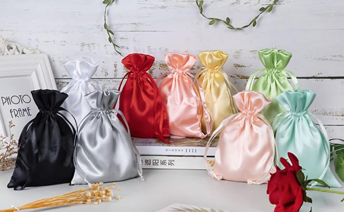 Satin Pouch, Velvet Bags, Drawstring Jewelry Pouches, PU Leather Pack, Cotton Canvas Tote, Party Supplies 0