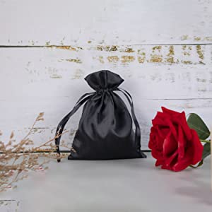 Satin Pouch, Velvet Bags, Drawstring Jewelry Pouches, PU Leather Pack, Cotton Canvas Tote, Party Supplies 5