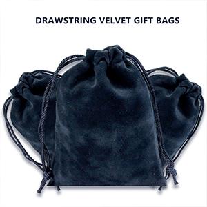 Velvet Gift Bags, Velvet Drawstring Pouches, Bracelets, Necklaces, Watches, Rings, Jewelry packaging 16