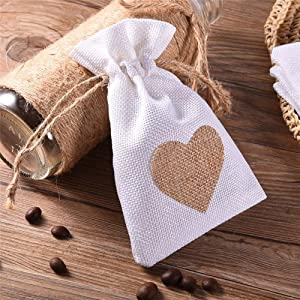 Drawstring Burlap Natrual Jute Sacks Jewelry Candy Pouch Christmas Wedding Party Favor Gift Bags 1