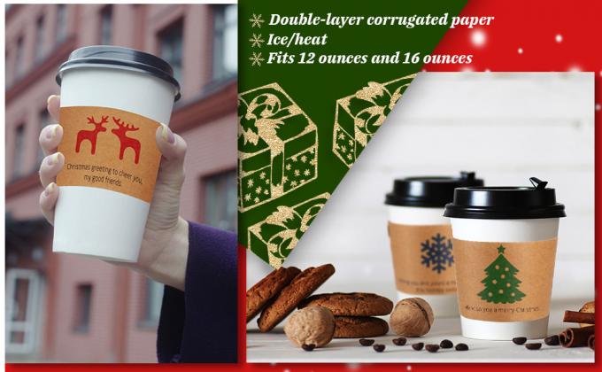 Cup Sleeve, Corrugated Up Sleeve With Printing, Brand Logo, Hot Paper Cup,Cup Sleeve, Recyclable Sleeve 4