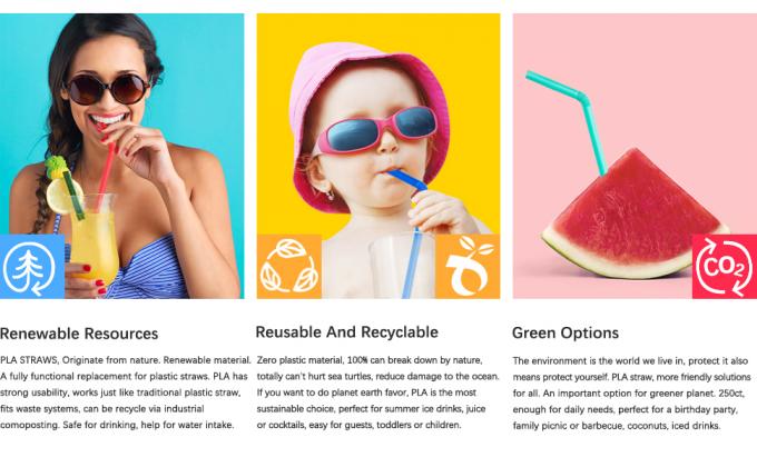 PLA Plant Based, Individual Wrap, Cocktail Drinking Straw, Eco Friendly, Corn Starch, Flexi, Spoon, Fork, Cultery 1