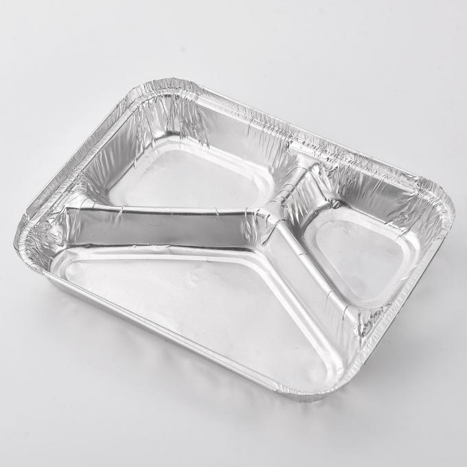 Alloy 8011, Disposable Environmental Protection Household, Compartments Aluminum Foil Container Tray 9