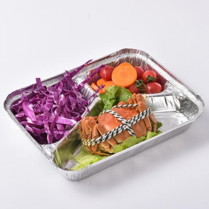 Alloy 8011, Disposable Environmental Protection Household, Compartments Aluminum Foil Container Tray 12