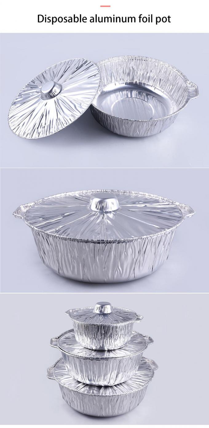 Kitchen Artifact Barbecue Box Aluminum Foil Bowl, Restaurant Anti-Leakage Takeout, Fast Food Container 4