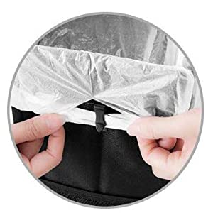 Car Trash Bags Car Backseat Organizer Bag Cooler, Car Garbage Can, Storage Pockets, Collapsible Portable bin 10