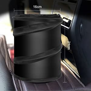 Car Trash Bags Car Backseat Organizer Bag Cooler, Car Garbage Can, Storage Pockets, Collapsible Portable bin 16