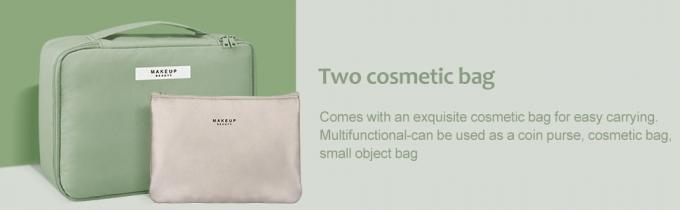 Travel Makeup Cosmetic Skincare Organizer, Toiletry Bag, Foldable Duffel Bag, Multiple Storage Compartments 2