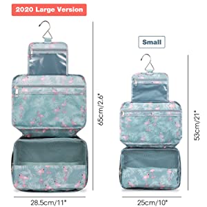 Travel Makeup Cosmetic Skincare Organizer, Toiletry Bag, Foldable Duffel Bag, Multiple Storage Compartments 21