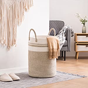 Laundry Hampers, Organizing Basket, Bin Storage Organizer For Toy Collection, Canvas Storage Basket 2