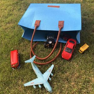 Grocery Bags Reusable Eco Shopping Bags Large Made By Felt Fabric Produce Bags Stylish Travel Tote Bag Gray 2