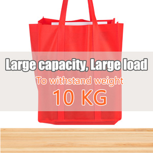 Nonwoven fabric Grocery Tote, Reinforced Handle Heavy Duty Large Shopping, Kitchen Reusable box bags 2