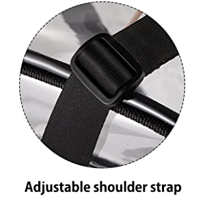 Clear Bags, Stadium Approved, See Through Tote Bag, Shoulder Strap, Large Transparent Bag 7