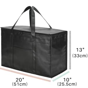 Non Woven Fabric Cooler Bags, Insulated Bag, Hot & Cold Food Delivery Bag, grocery shopping, Food delivery 1